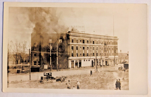 White pelican hotel fire - white,